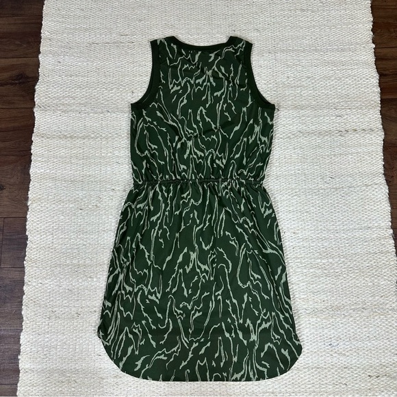 Athleta Sz XS Olive Geometric Rincon Printed Mini Dress - Picture 15 of 15